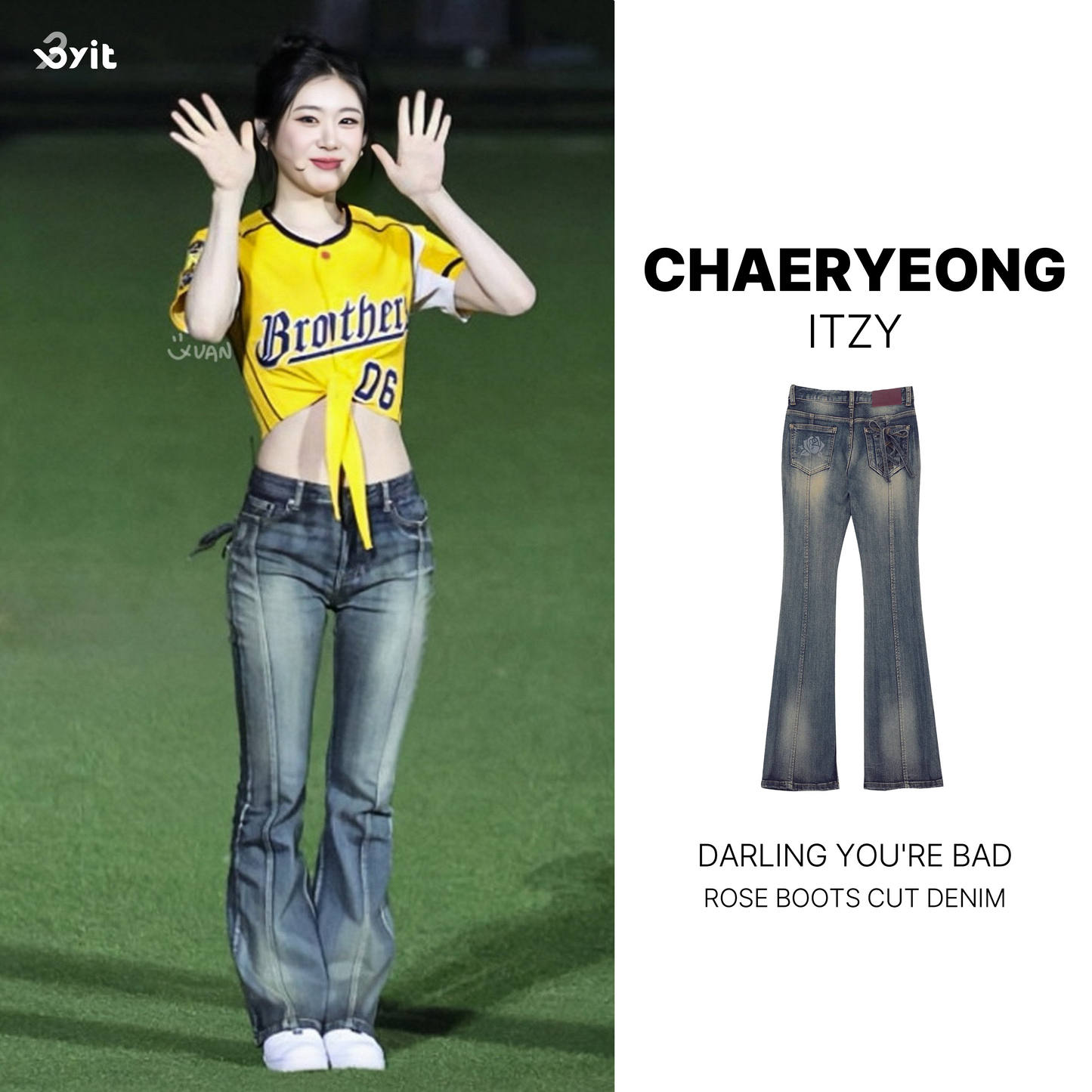 Darling, you're bad - Rose Boots Cut Denim_Vintage Blue (CHAERYEONG)