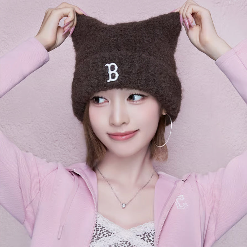 MLB Plush Meow Beanie (4 type) (RESCENE Wear)