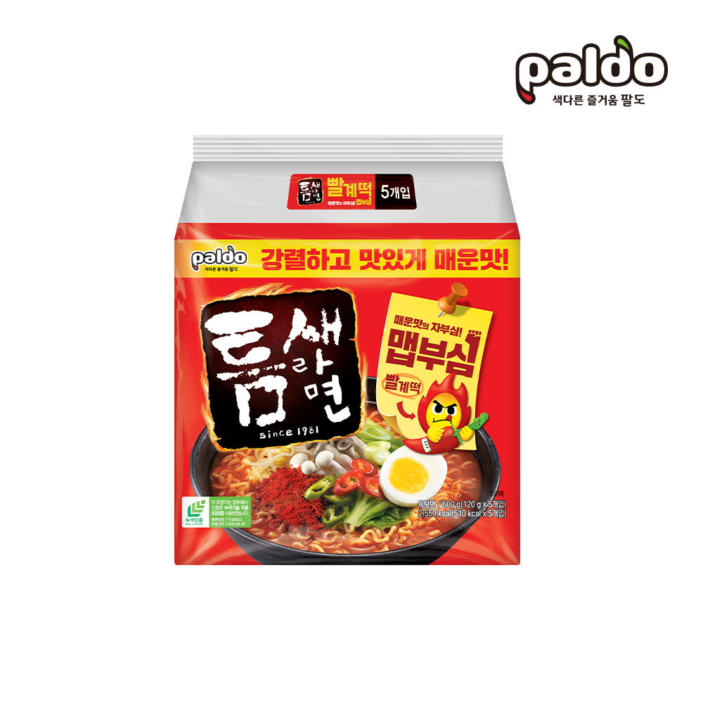 Teumsae Ramen (Red Pepper & Egg Flavor) (120 g*5)