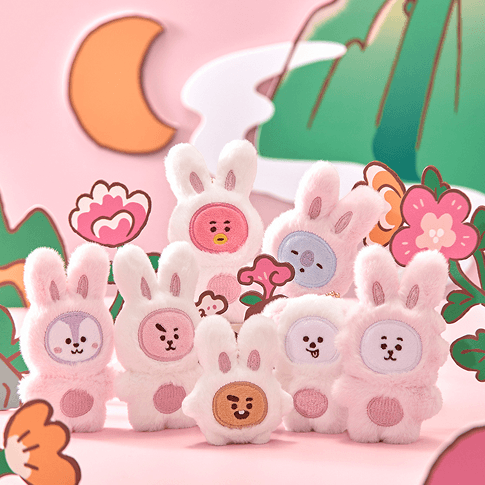 BT21 Flat Plush Keyring K-TOKKI
