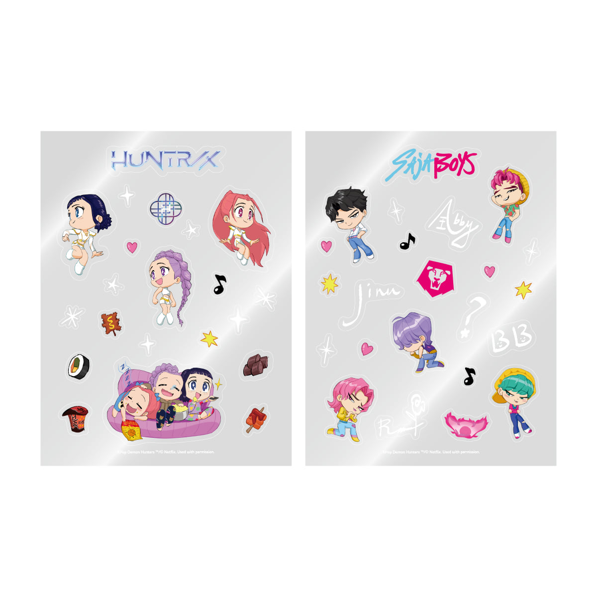 KPOP DEMON HUNTERS - Official Light Stick Deco Sticker Pack