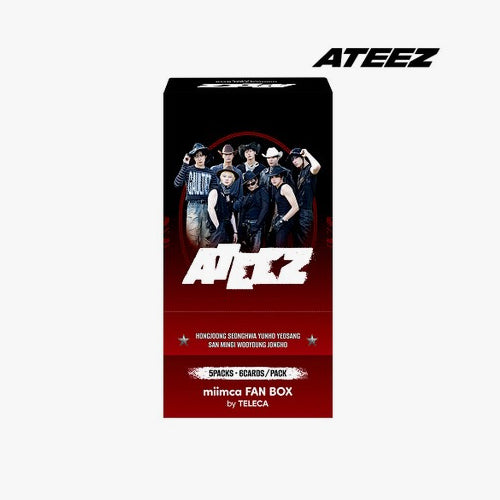 ATEEZ MIMICA X TELECA Collectable Trading Card Fan Box