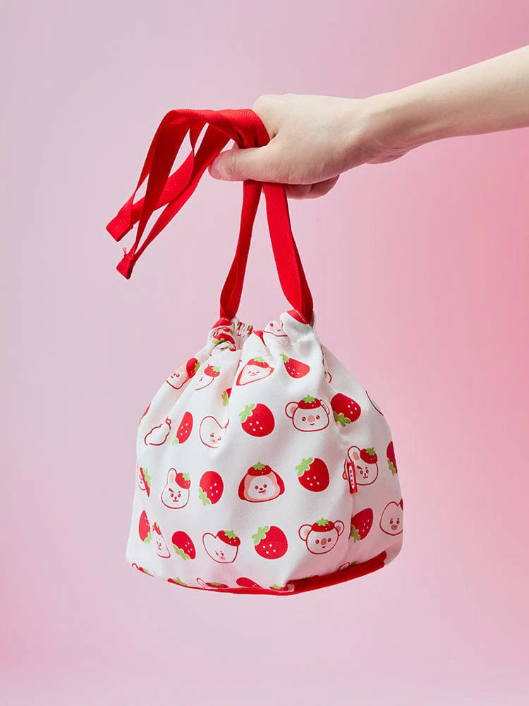 BT21 Strawberry Party String Pouch
