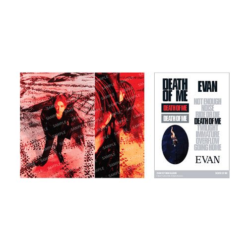 EVAN 1st MINI Album Official MD Postcard & Sticker Set