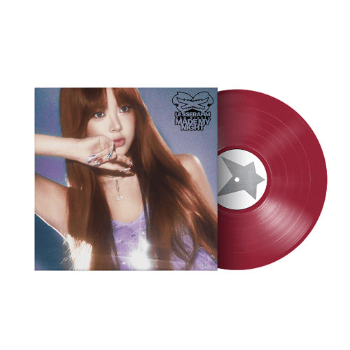 LE SSERAFIM 2nd Single Album 'Made My Night' Vinyl (WARM RED ver.)