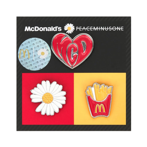 Peaceminusone x McDonald's Pin Set