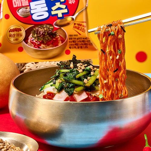 Baehongdong Spicy Bibim Buckwheat Noodles (Makguksu) (114g*4)