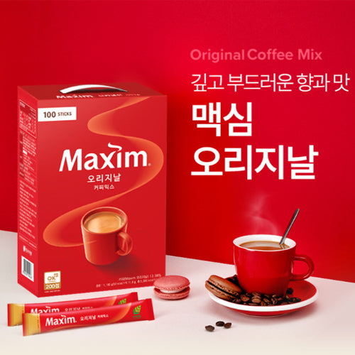 Maxim Original Korean Instant Coffee Mix 100 Sticks