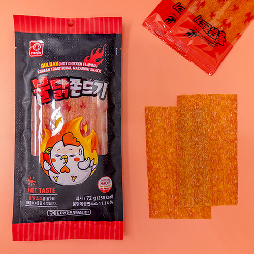 Korean Spicy Chicken Chewy Snack (Jjondigi) – Buldak Flavor 300g