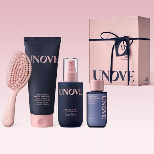 UNOVE Hair Care Routine Special Edition (Hair Oil Essence + Treatment + Brush)