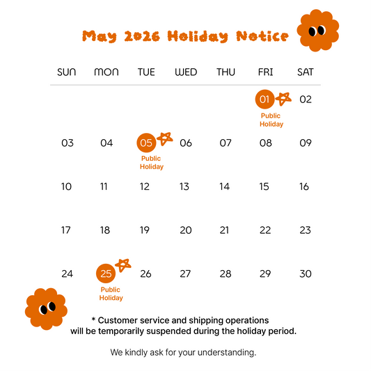 📌May 2026 Holiday Notice