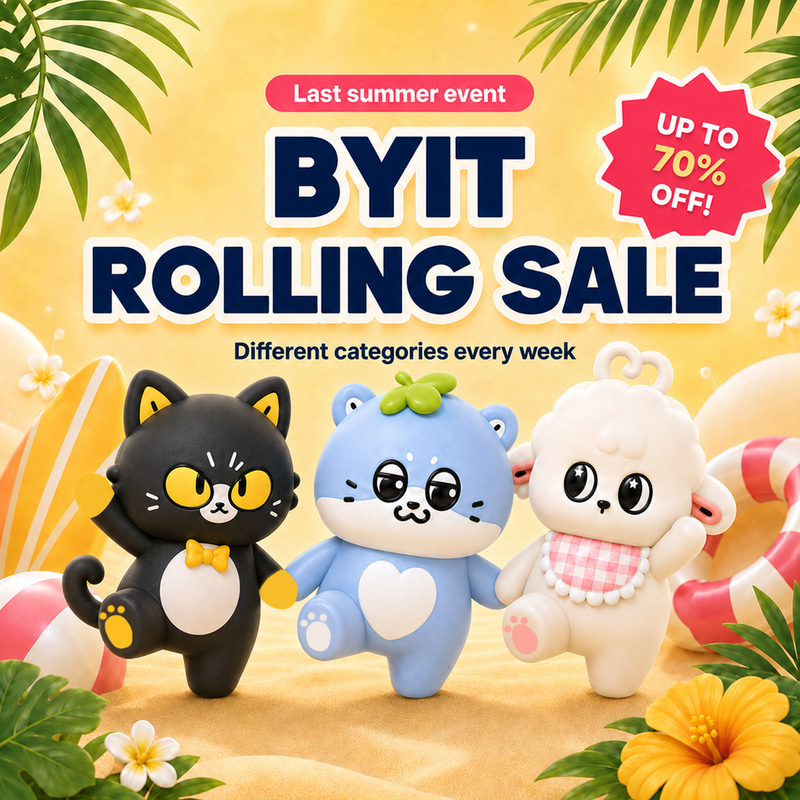🔥 BYIT ROLLING SALE STARTS 8/10! 🔥