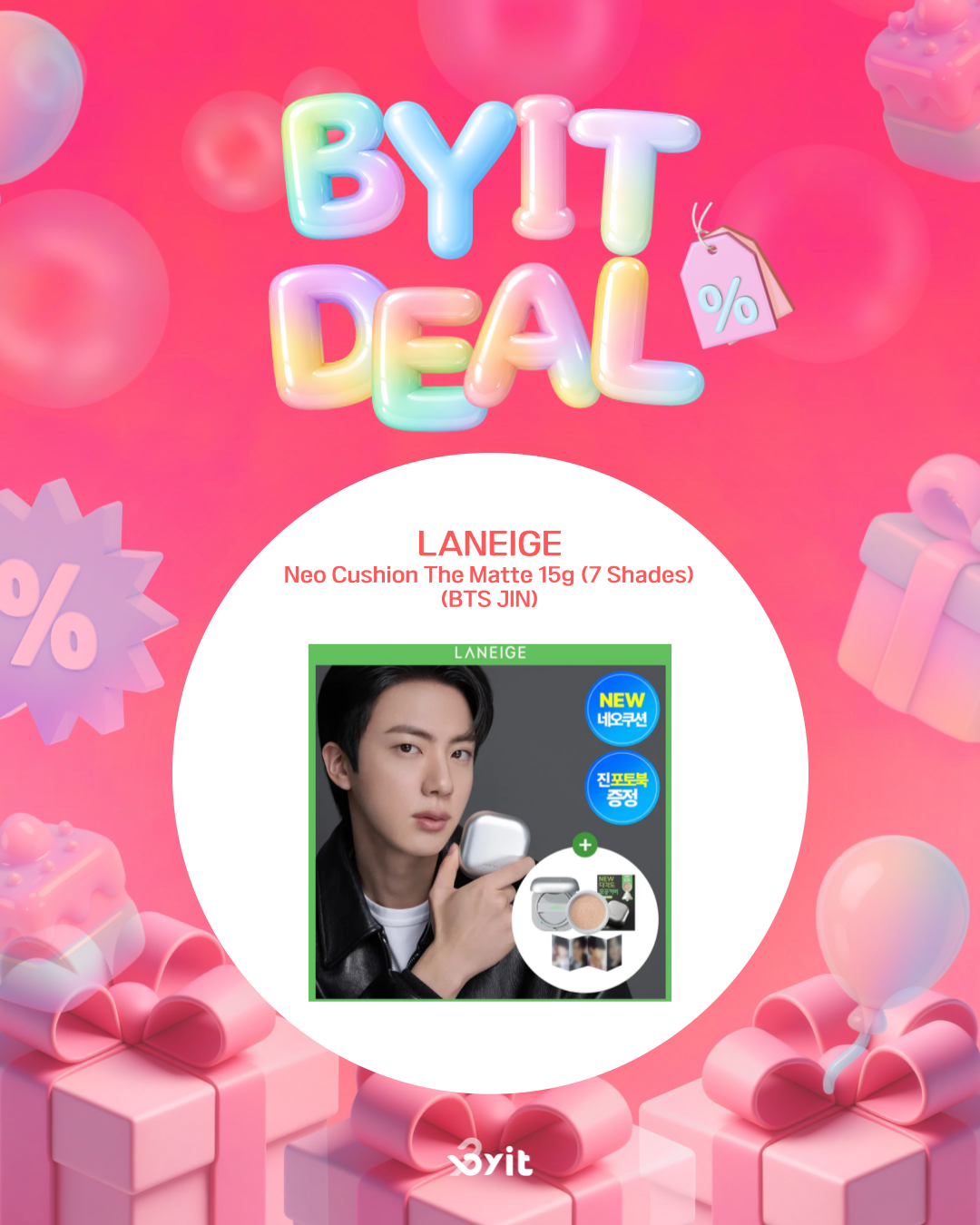 BYIT DEAL - LANEIGE Neo Cushion The Matte 15g (BTS JIN)