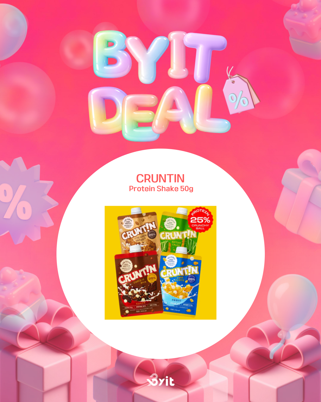 BYIT DEAL - CRUNTIN Protein Shake 50g