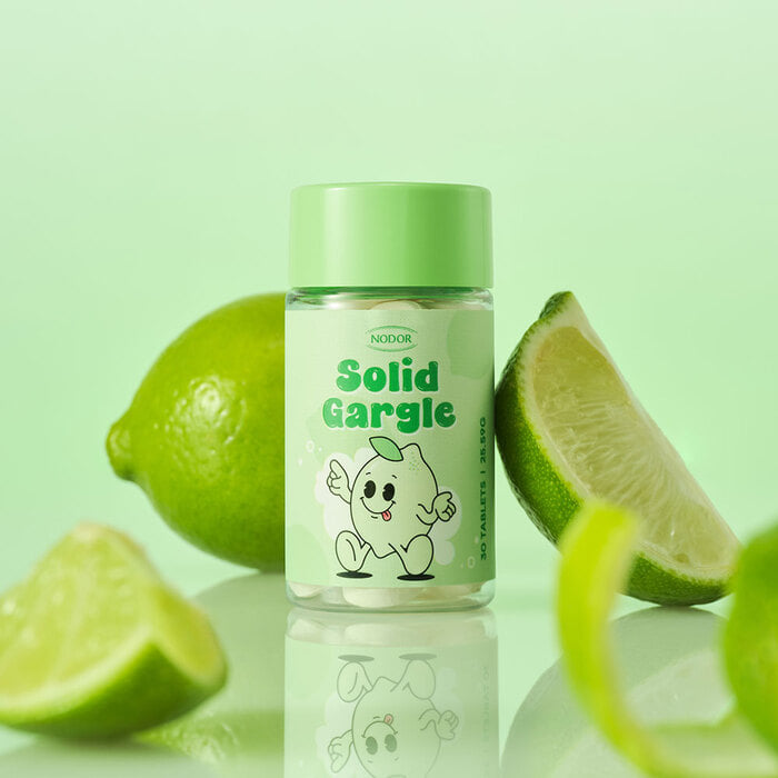 Nodor Solid Mouthwash Tablets – 30pcs (Peach / Lemon / Strawberry / Lime / Mint)