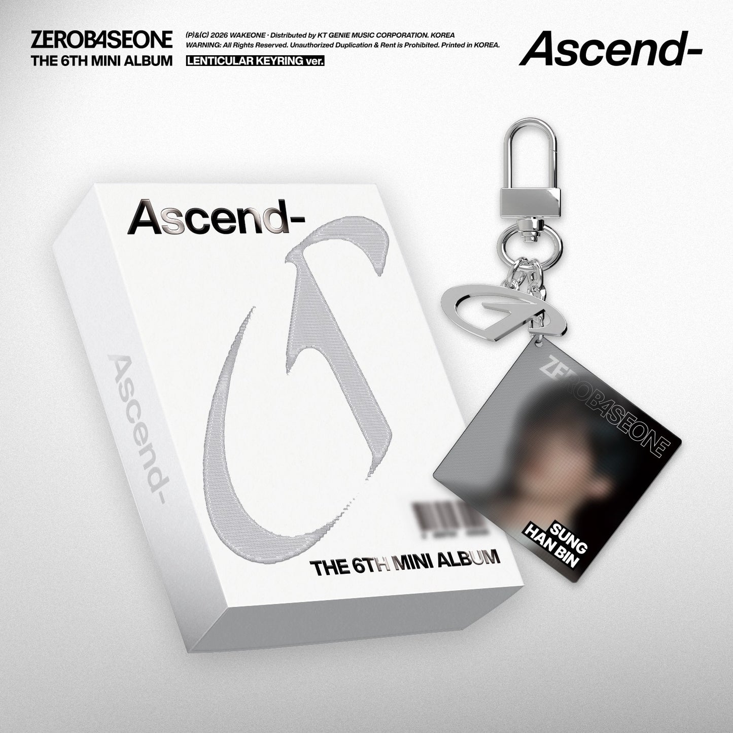 ZEROBASEONE - The 6th Mini Album [Ascend-] (LENTICULAR KEYRING Ver.) (set)