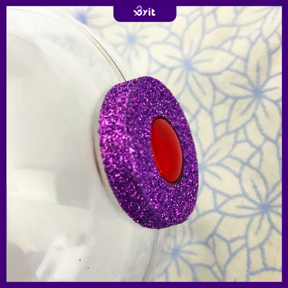 BTS ARMY Bomb Reflective Sticker (Purple Glitter) – Custom Light Stick Decoration / Kpop Concert Lightstick Accessory