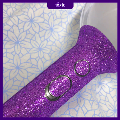 BTS ARMY Bomb Reflective Sticker (Purple Glitter) – Custom Light Stick Decoration / Kpop Concert Lightstick Accessory