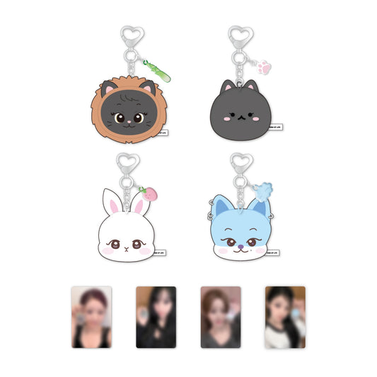 KISS OF LIFE - Face Doll Keyring [KISS OF LIFE THE 2ND ANNIVERSARY OFFICIAL MD]
