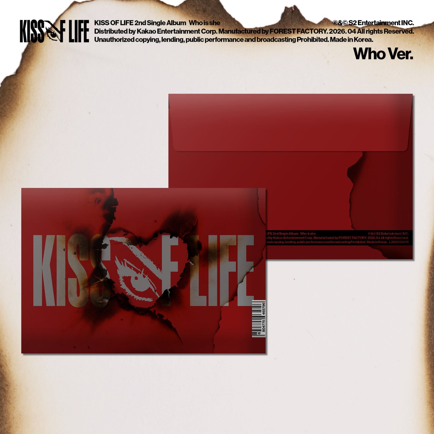KISS OF LIFE - Who is she / 2nd Single Album (Who Ver.)