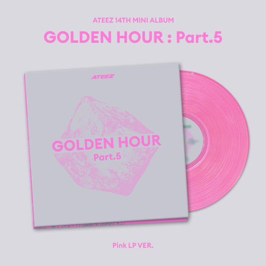 ATEEZ - GOLDEN HOUR : Part.5 / 14TH MINI ALBUM (Pink LP VER.)