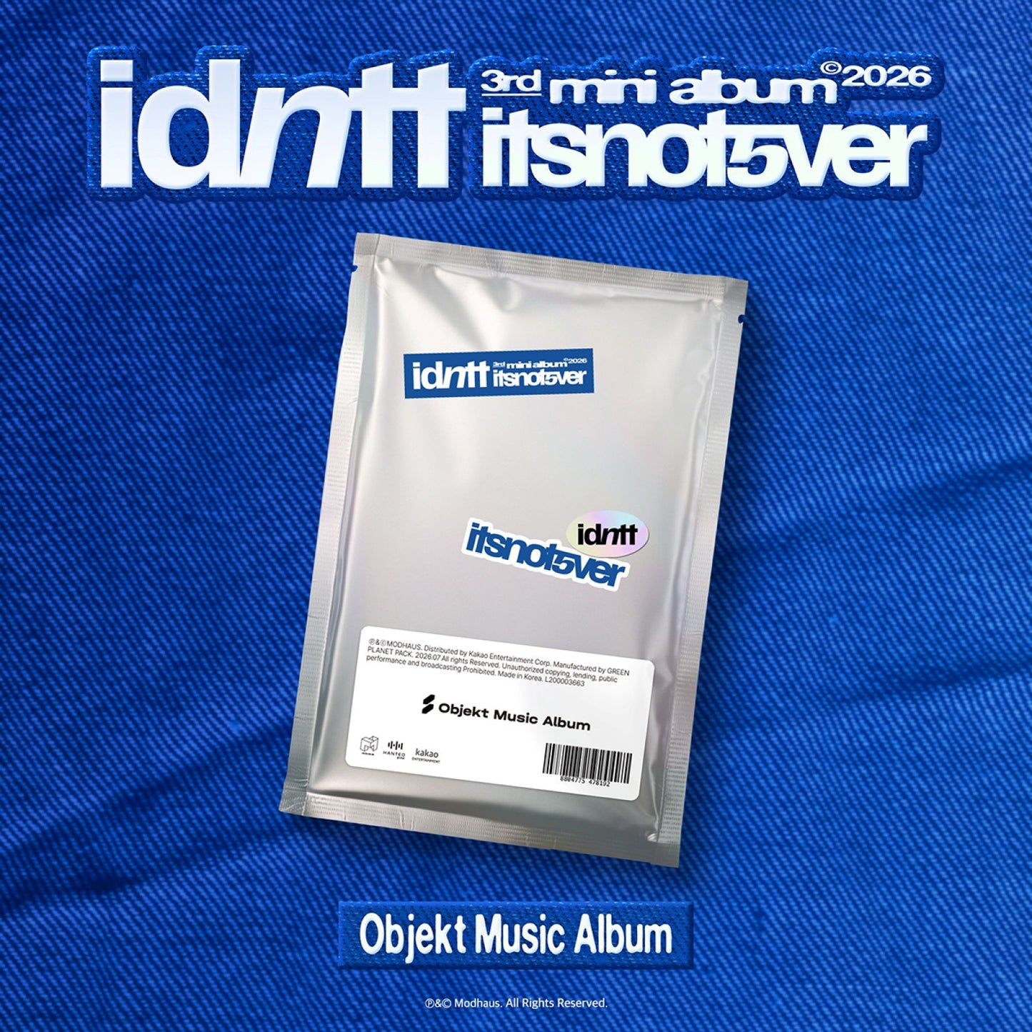 idntt - [itsnotover] / 3rd Mini Album (Objekt Music Album)
