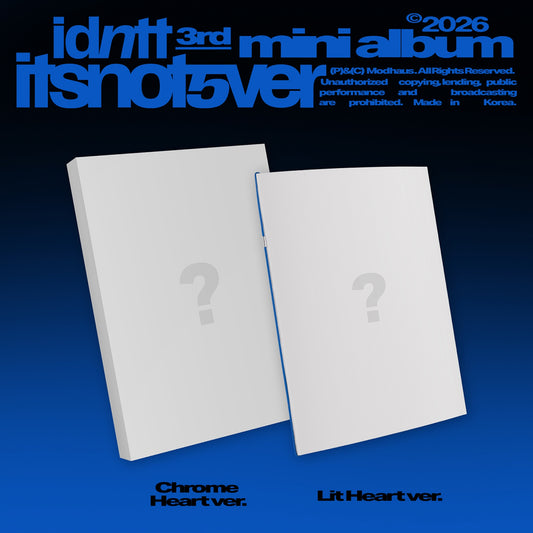 idntt - [itsnotover] / 3rd Mini Album (Chrome Heart ver. / Lit Heart ver.)