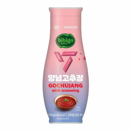 Bibigo Seasoned Gochujang 290g – Korean Chili Paste for BBQ, Dipping & Cooking
