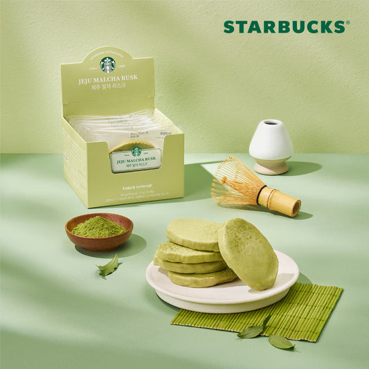 Starbucks Jeju Malcha Rusk (Single Pack) x 8