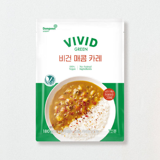 Vivid Green Vegan Spicy Curry – Korean Plant-Based Curry