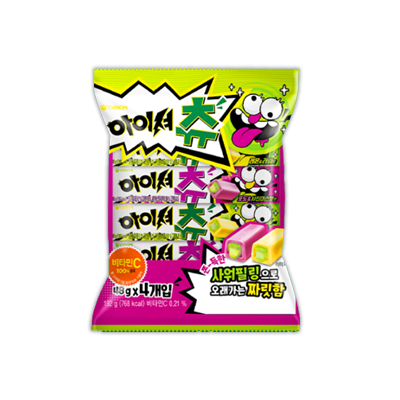 Orion Aish Chew Sour Candy 192g (4 Pack)