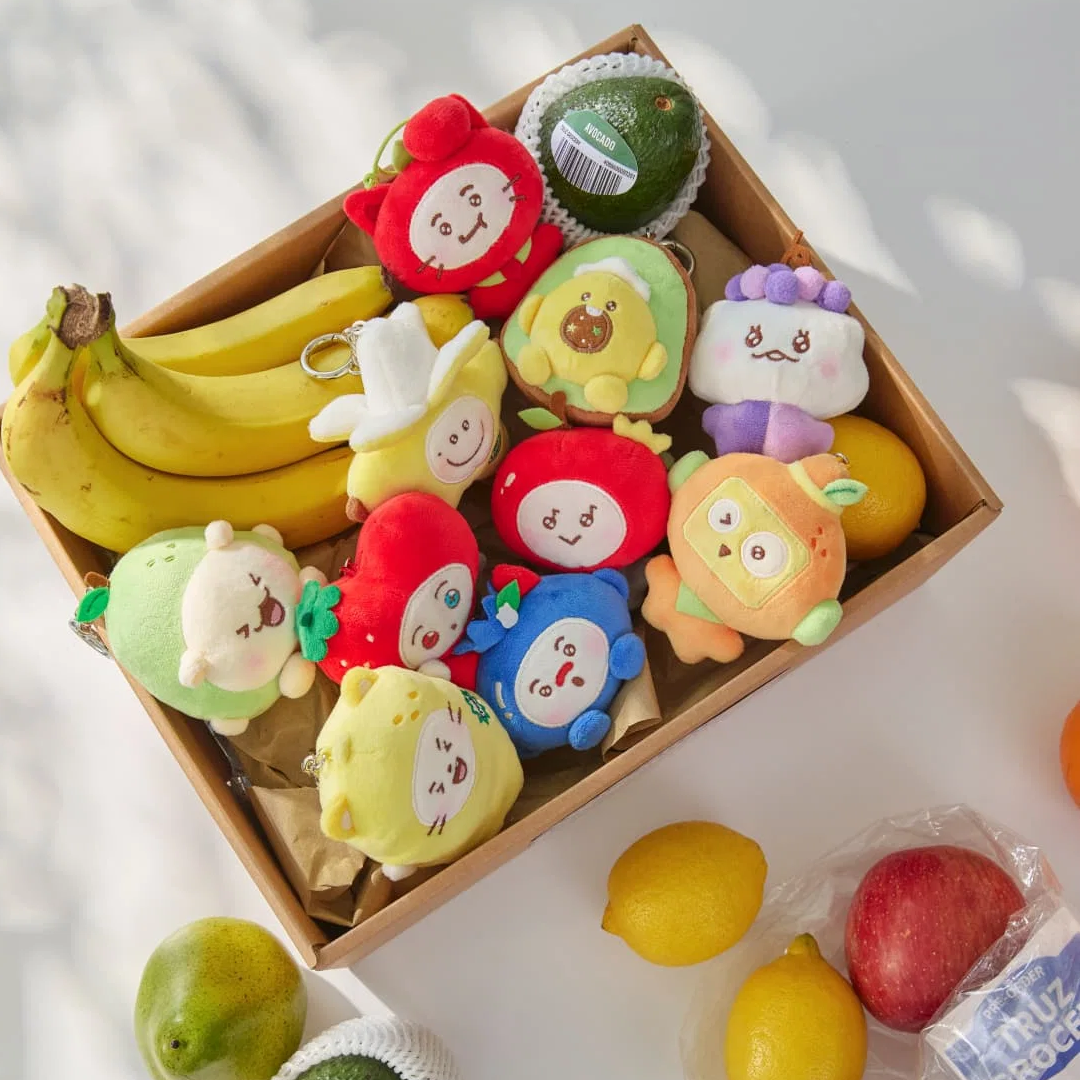 TREASURE - TRUZ Plush Keyring Fruit