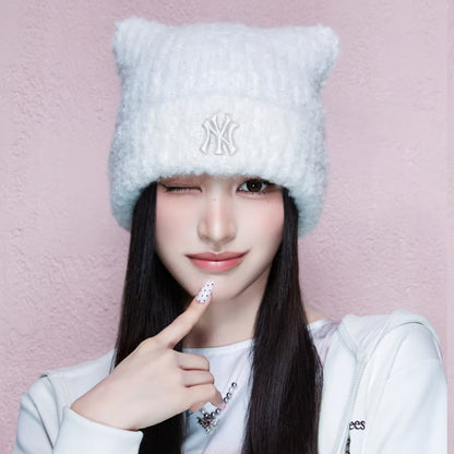 MLB Plush Meow Beanie (4 type) (RESCENE Wear)