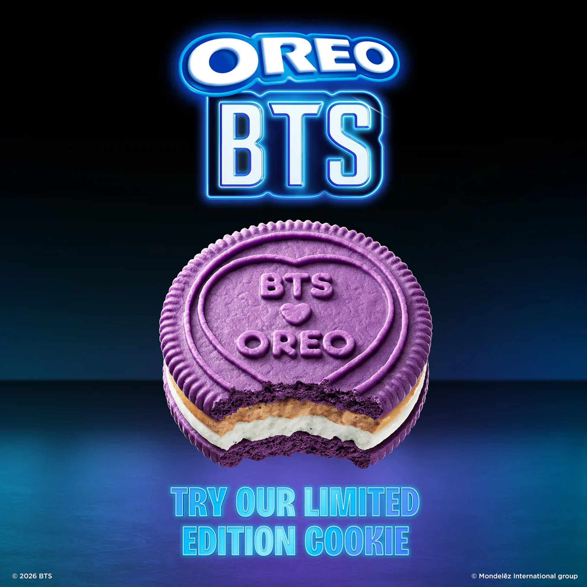 BTS X OREO Brown Sugar Pancake Flavor Creme, Limited Edition OREO BTS X OREO Brown Sugar Pancake Flavor Creme, Limited Edition OREO