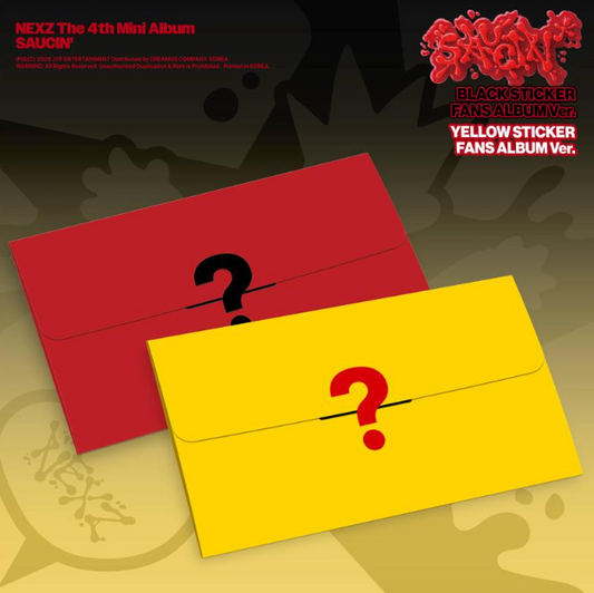 NEXZ-The 4th Mini Album SAUCIN'(BLACK STICKER FANS ALBUM ver. / YELLOW STICKER FANS ALBUM ver.)