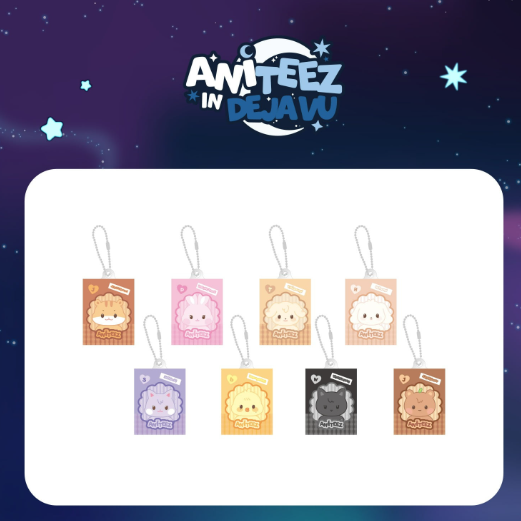 ATEEZ X ANITEEZ POP-UP [ANITEEZ IN DEJA VU] MD - RANDOM MINIATURE KEYRING