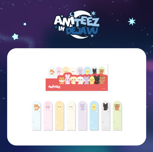 ATEEZ X ANITEEZ POP-UP [ANITEEZ IN DEJA VU] MD - INDEX STICKY MEMO SET