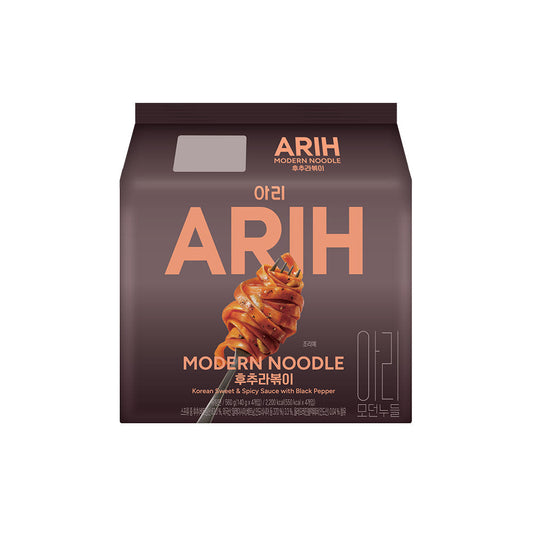 BTS x ARIH Black Pepper Tteokbokki Modern Noodle (4 Packs) – Korean Premium Ramen