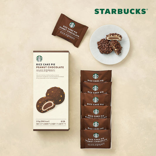 Starbucks Peanut Chocolate Rice Cake Pie (6 Pack)