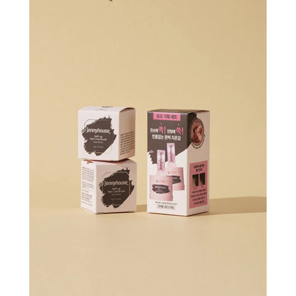 JENNYHOUSE Self Up Hairline Brush Duo Set (Natural Brown / Dark Brown)