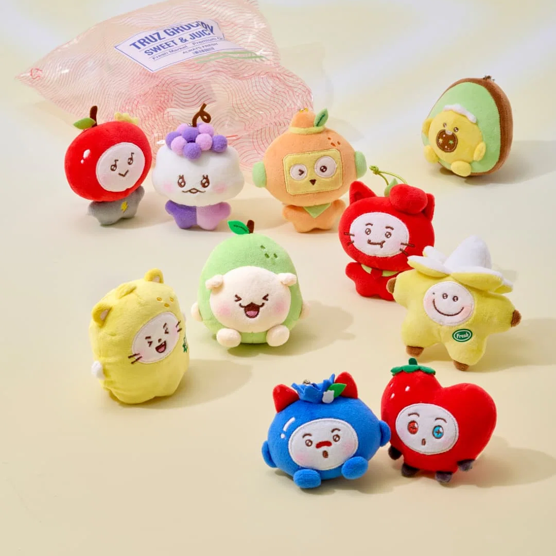 TREASURE - TRUZ Plush Keyring Fruit