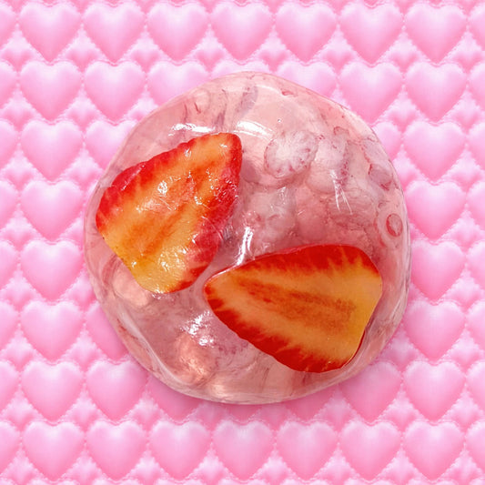 Handmade Strawberry Shake Slime – Soft & Stretchy Squishy Toy