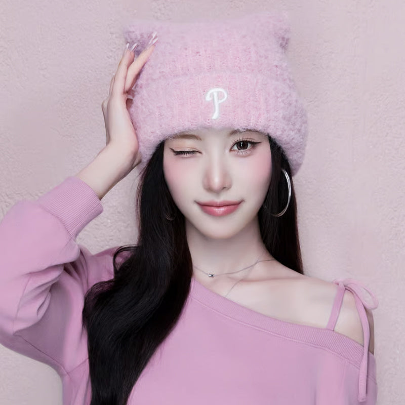 MLB Plush Meow Beanie (4 type) (RESCENE Wear)