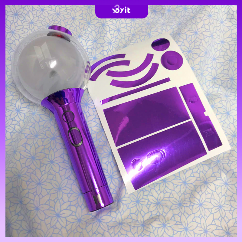 BTS ARMY Bomb Reflective Sticker (Purple) – Custom Light Stick Decoration / Kpop Concert Lightstick Accessory