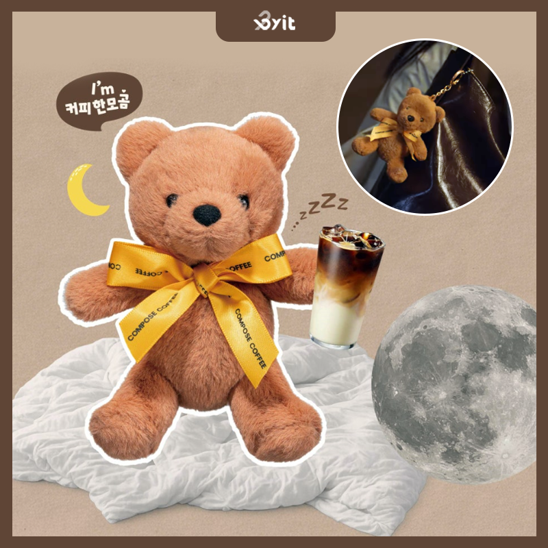 BTS - BTS V Compose Coffee Decaf Night Bear Keyring – Byit