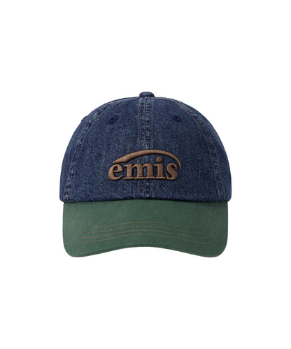 emis - Washed Denim Ball Cap-Blue/Navy [BTS JIN Wear]