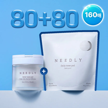 NEEDLY Daily Toner Pad 80 Sheets Set (+80 Sheets Refill)