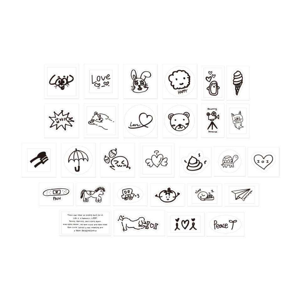 I.O.I - [LOOP] HAND DRAWING STICKER BOX