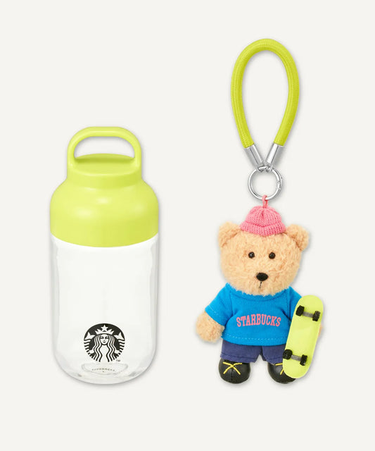 Starbucks Active Board Bottle Bearista Keychain