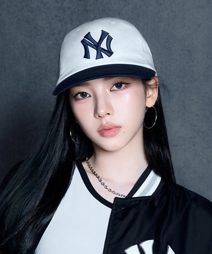 MLB Varsity Vintage Cursive Stitch Unstructured Ball Cap (KARINA Wear)